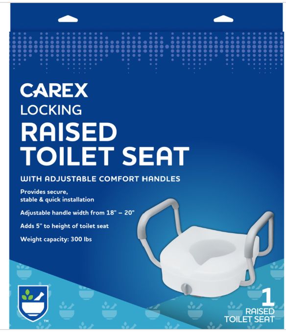 RiteAid Raised Toilet Seat with Handles - Retail $54.99