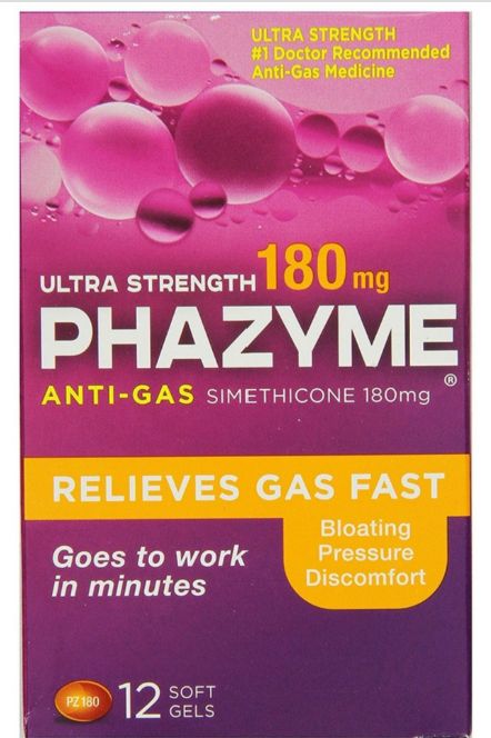 Phazyme Ultra Strength Gas &amp; Bloating Relief Works in Minutes 12 Fast Gels - Retail $7.96