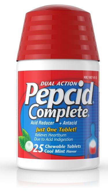 Pepcid 25ct Complete Mint Tabs - Retail $12.99