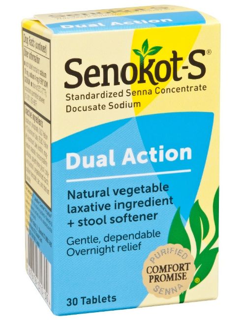 Senokot-S Laxative Plus Softener Tablets 30ct - Retail $16.99