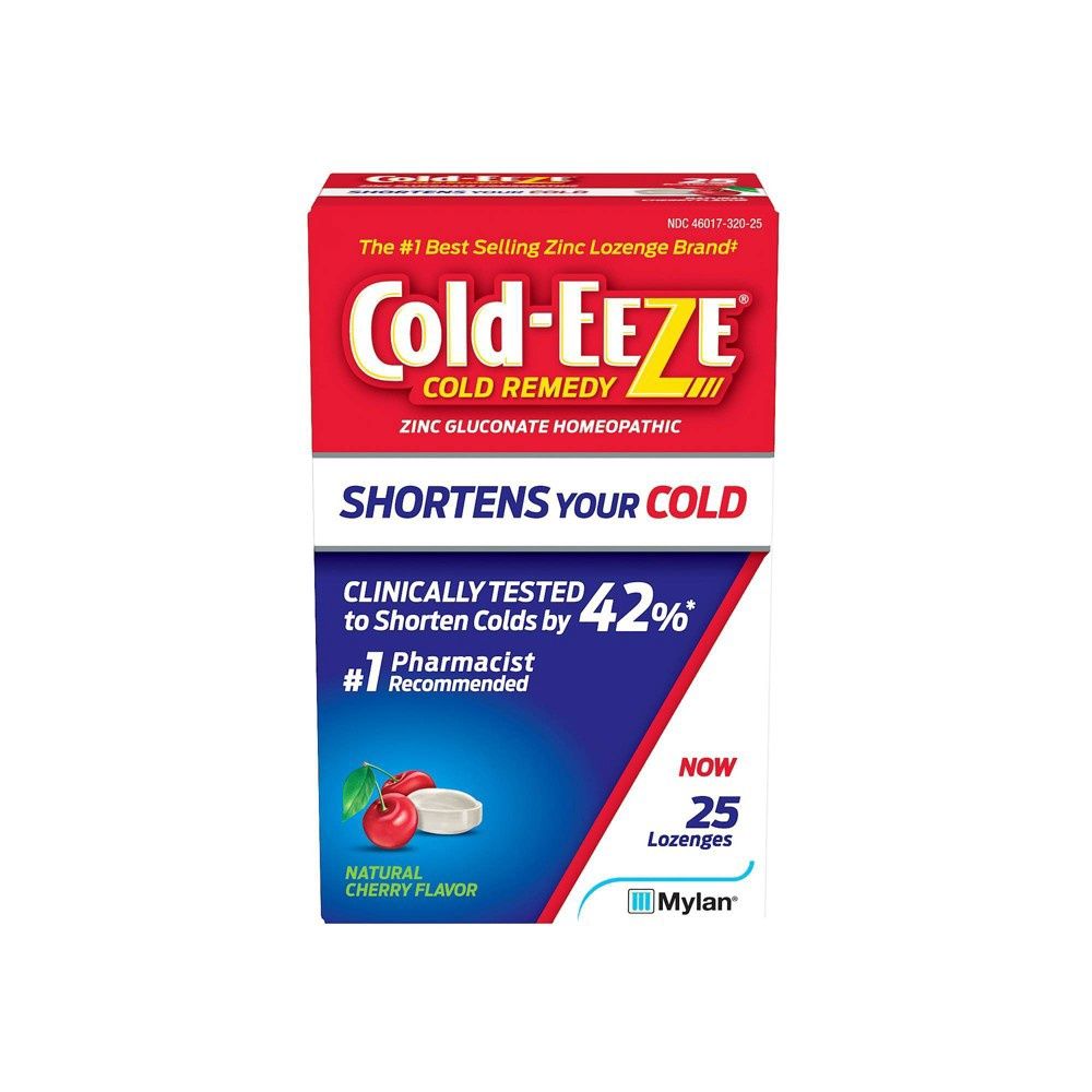 Cold-Eeze Cold Remedy Cherry Lozenges - 25ct - Retail $13.49