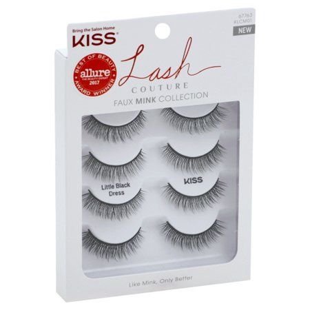 KISS Lash Couture Faux Mink Collection, Little Black Dress - Retail $16.99