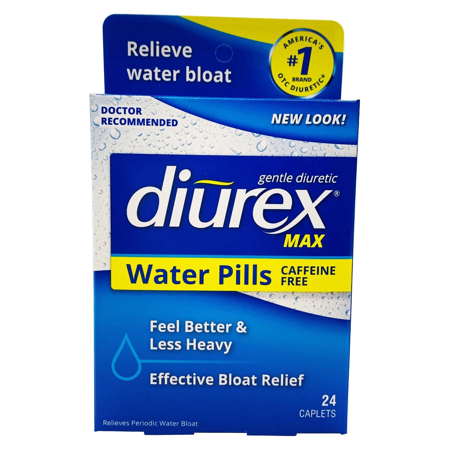 Diurex Max Water Caplets Caffeine Free - Retail $7.29