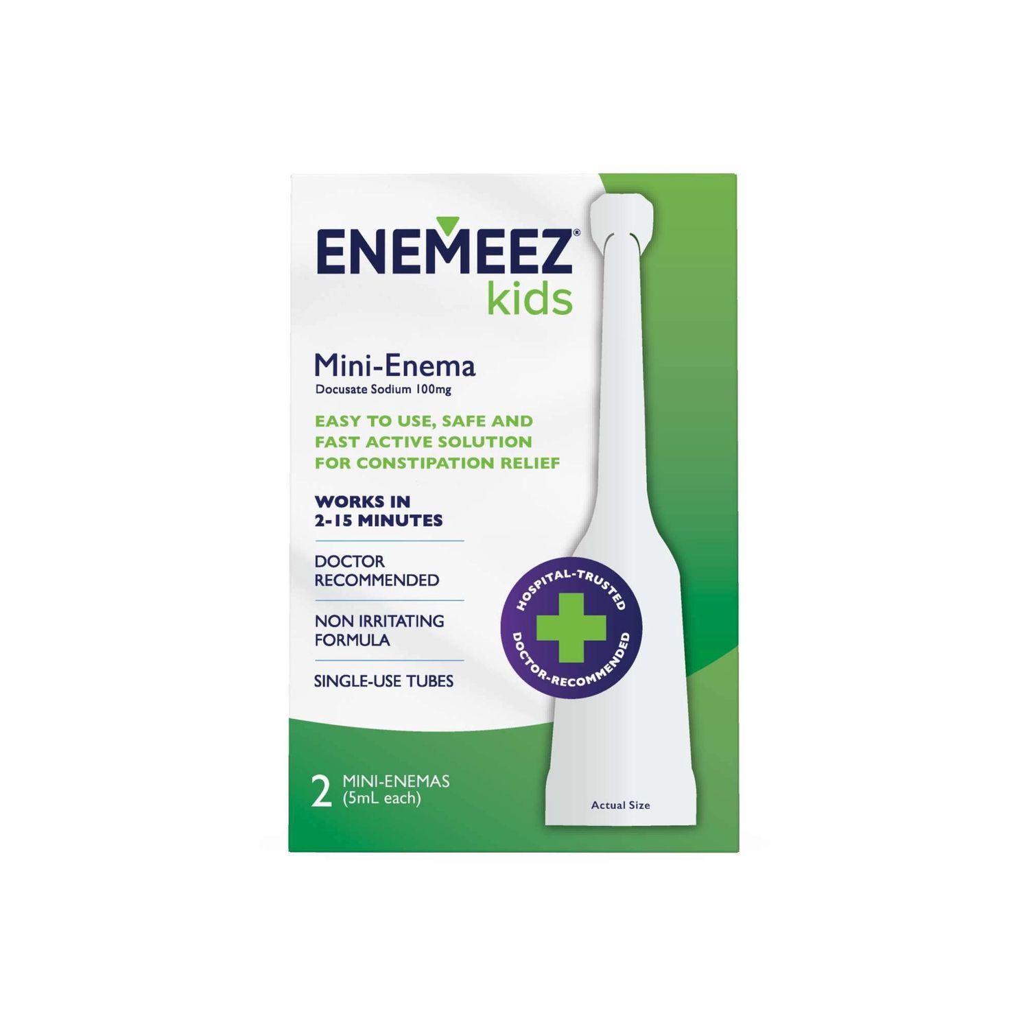 Enemeez Kids Mini Enema - 2 Ct - Retail $4.99