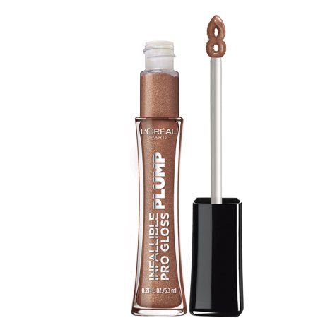L&#39;Oreal Paris Infallible Pro Gloss Plump Lip Gloss with Hyaluronic Acid - Sunlit Shimmer, 0.21 Fl Oz - Retail $8.99