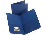 Staples 2-Pocket Folder Dark Blue 10/PK (13377-CC) - Retail $5.79