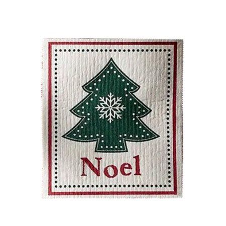 Design Imports India Swedish Dishcloth Noel Tree