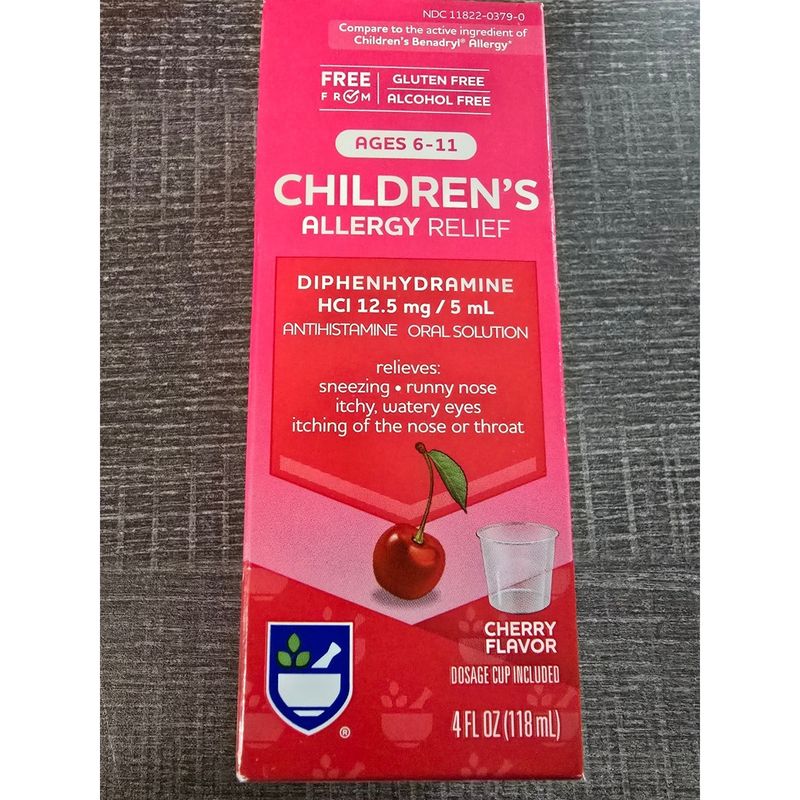 Sealed Children's Allergy Relief Liquid 4fl Oz Gluten &amp; Free - $6.99