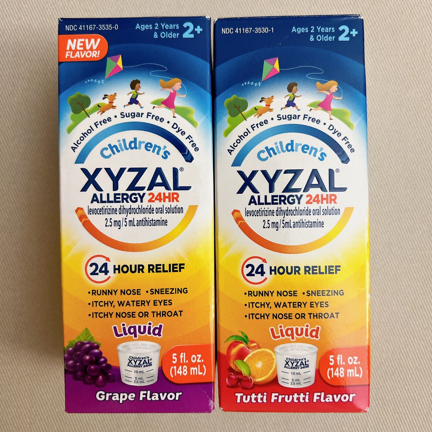 Xyzal Children&#39;s Allergy Relief Medicine Liquid - Grape Flavor - Levocetirizine Dihydrochloride - 5 Fl Oz - $15.00
