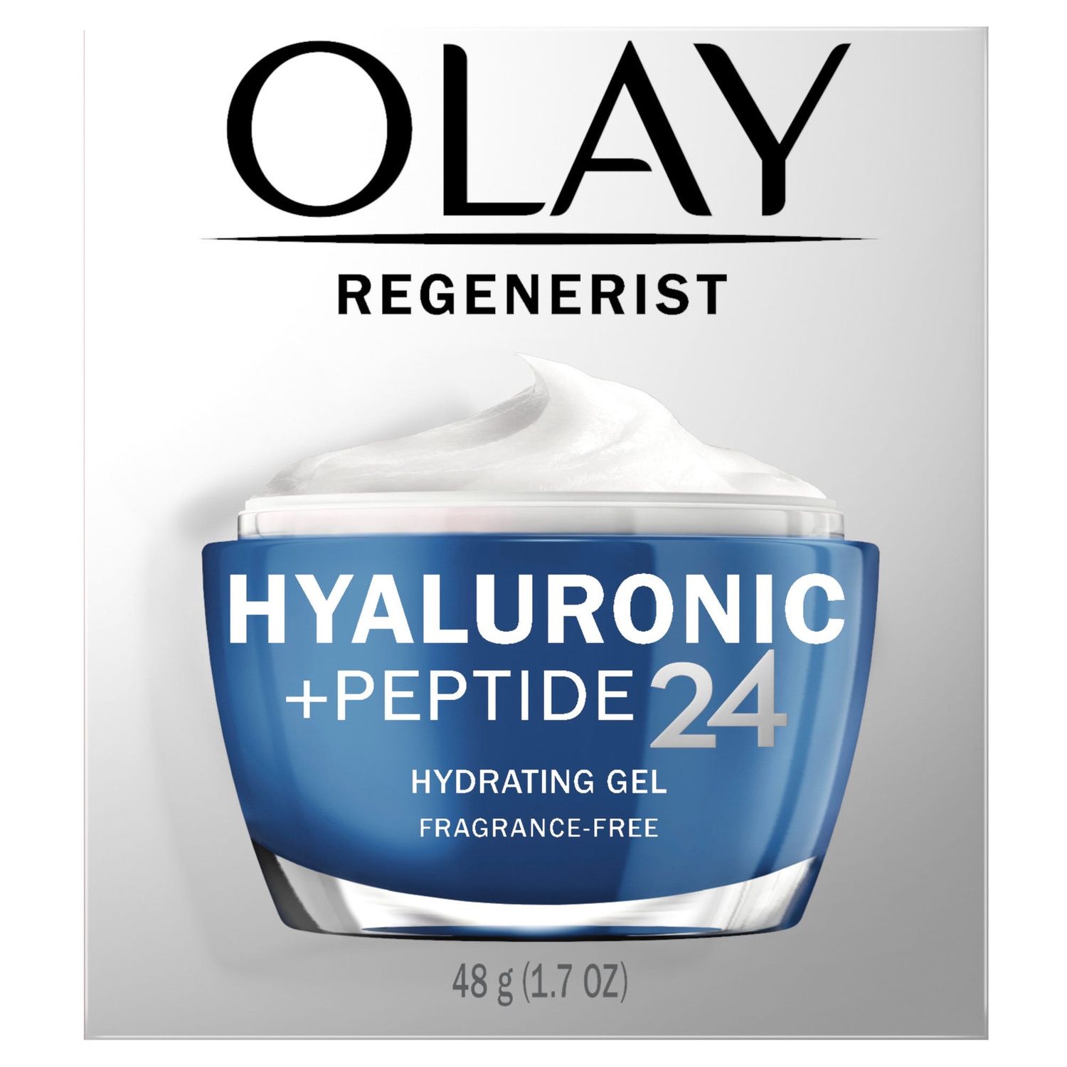 Olay Regenerist Hyaluronic + Peptide 24 Gel Face Moisturizer, 1.7 OZ - Retail $39.99