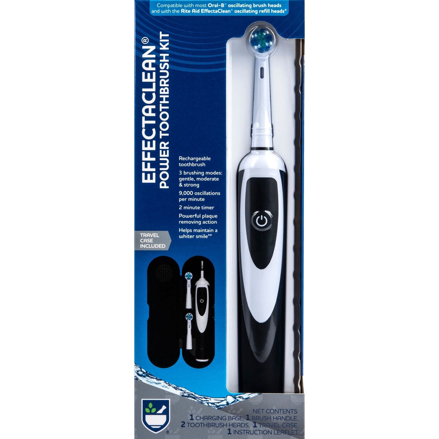 Rite Aid Effectaclean Power Toothbrush Kit - Retail $28.99