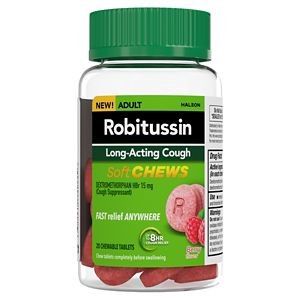 Robitussin Cough Relief Soft Chews, Berry, 20 CT - Retail $16.99