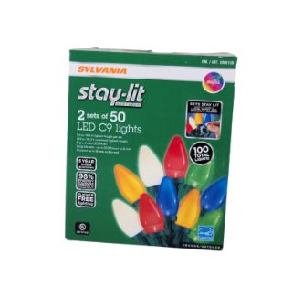 Sylvania Stay-lit C9 LED Light Set 2-pack,Retail $24.99