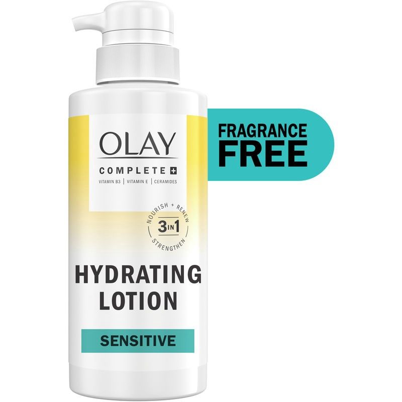 Olay Complete+ Hydrating Lotion Fragrance-Free 10.1 FL OZ 3-in-1 Nourishing Face Moisturizer for All Skin Types with Vitamin B3 Vitamin E and Cera - Retail $21.99