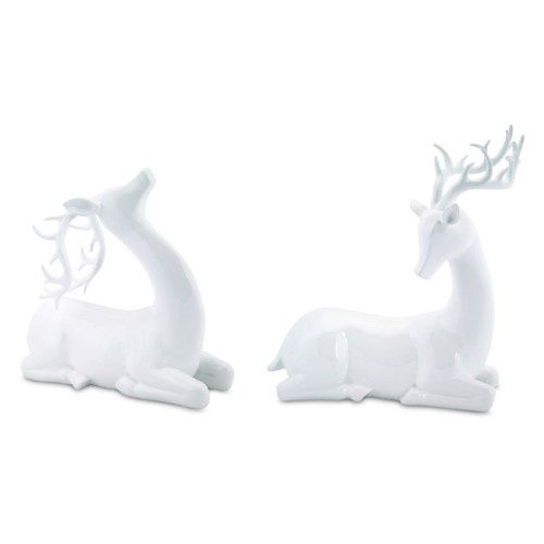 Modern Deer (Set of 2)10H,13.5H Polystone - $93.49