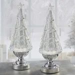 14&quot; Lighted Glitter Tree Lantern, Set of 2 - $29.97