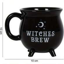 Witch Cauldron Cup - Halloween Ceramic Mug For Coffee, Tea, Potions, Witchcraft Party, Gothic Brewing