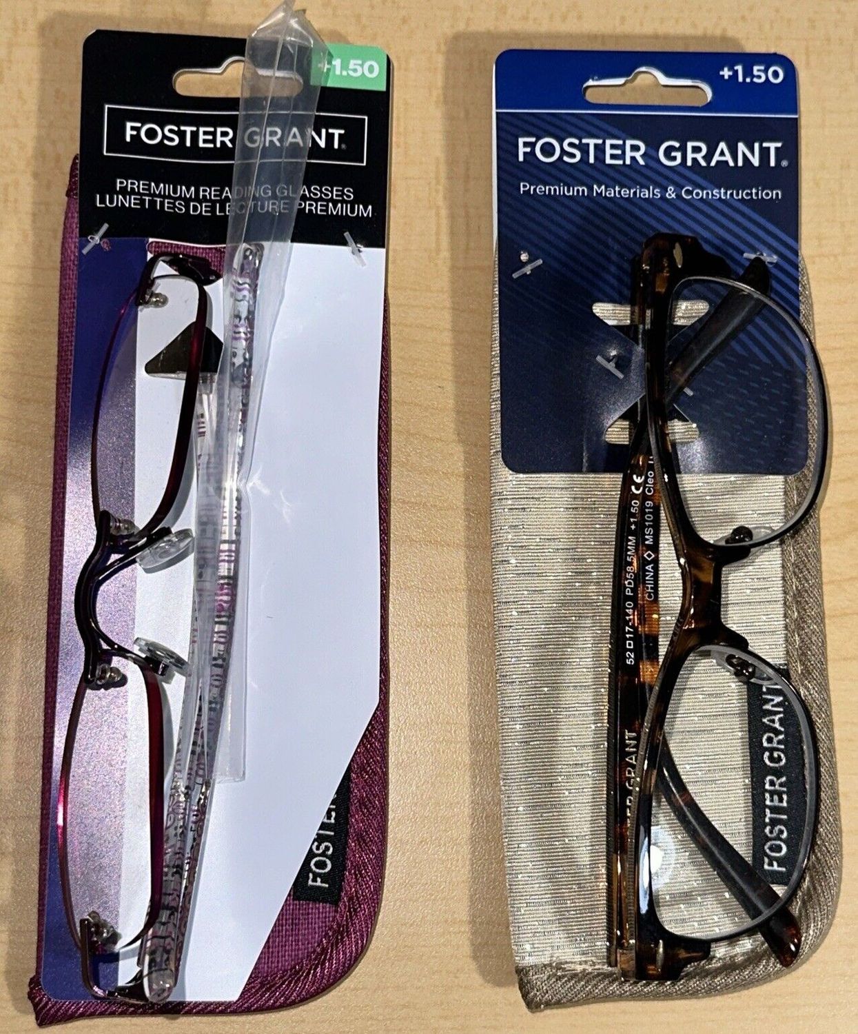 FOSTER GRANT Reading Glasses - Retail $26.99