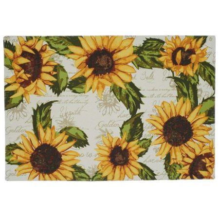 Design Imports Sunflowers Printed Placemat