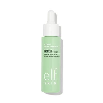 E.l.f. SKIN Blemish Breakthrough Triple-Acid Resurfacing Serum - Vegan and Cruelty-Free Skincare - Retail $13.99