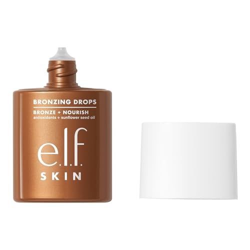 E.l.f. SKIN Bronzing Drops - Vegan and Cruelty-Free Skincare - Retail $12.00, COLOR: Rose Gold