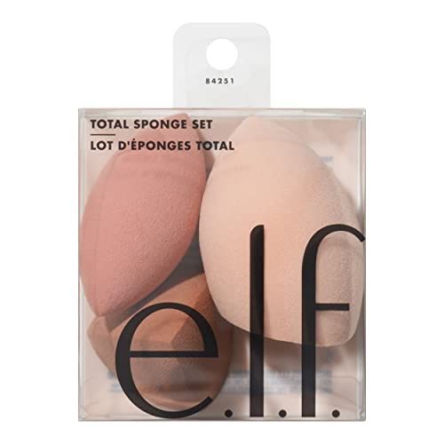 E.l.f. Cosmetics Total Sponge Set - Vegan and Cruelty-Free Makeup - Retail $14.00