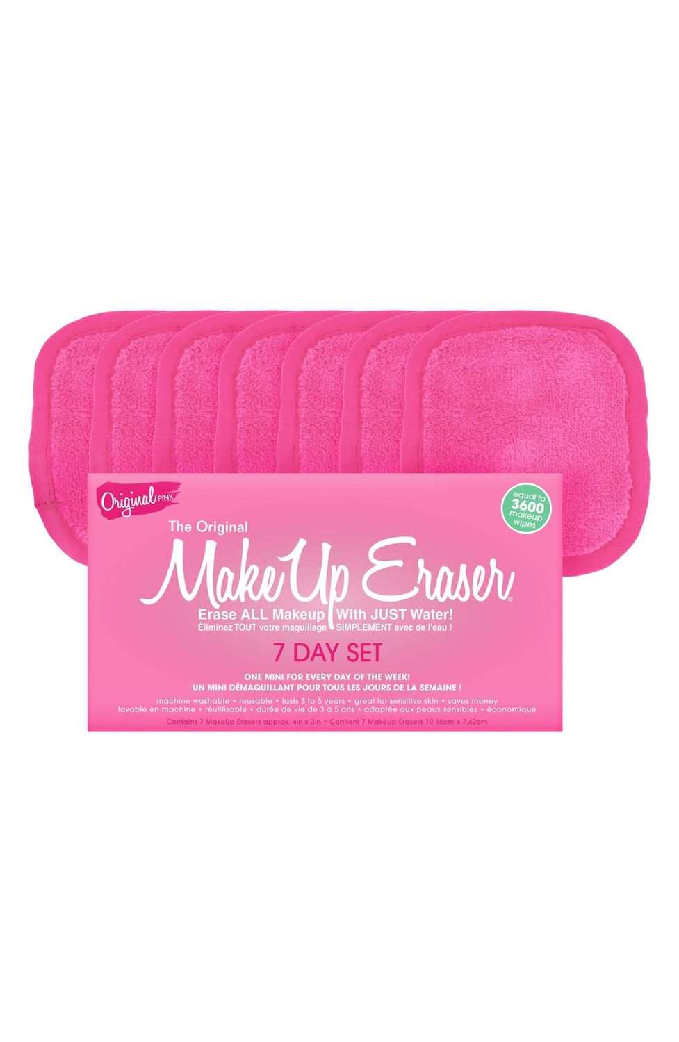 The Original MakeUp Eraser Original Pink 7-Day Set 7 Count - Retail $19.99
