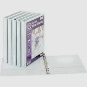 TOPS 3 Ring Non-Stick View Binder, 1/2&quot; Round Ring, White, 6 ct - $7.99