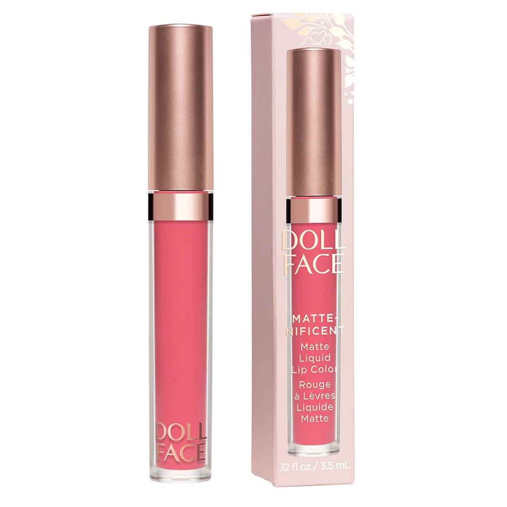 Doll Face Matte-nificent Matte Liquid Lip Color - Retail $12.00, COLOR: MLL-02 Pretty in Pink