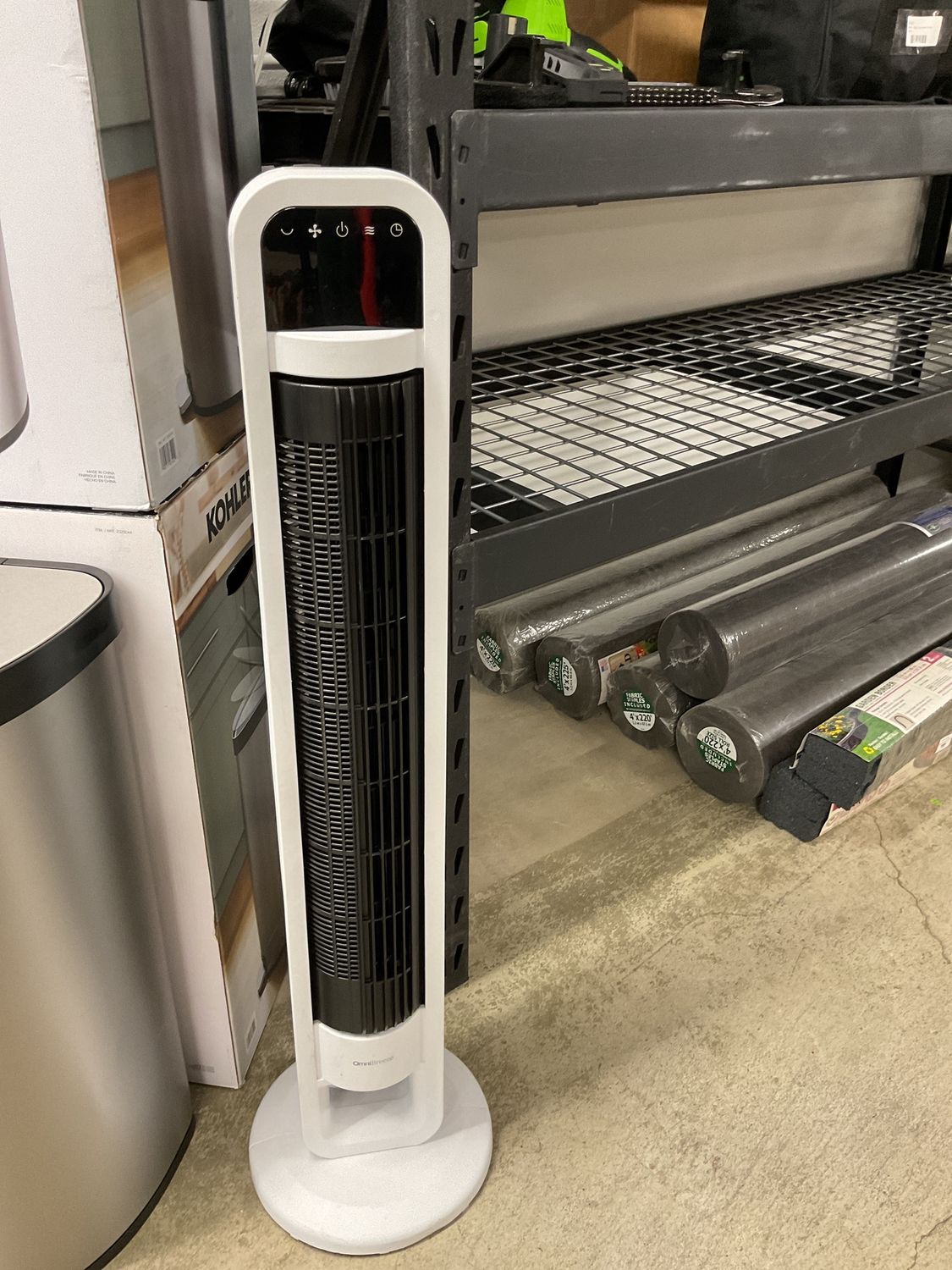 OmniBreeze Tower Fan with Internal Oscillation and Wi-Fi - Retail $42.99, CONDITION: LIKE NEW