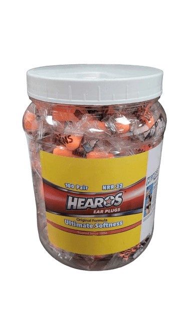 HEAROS 100-Pack Disposable Hearing Protection Earplugs 32 DB Noise Reduction - Retail $33.99