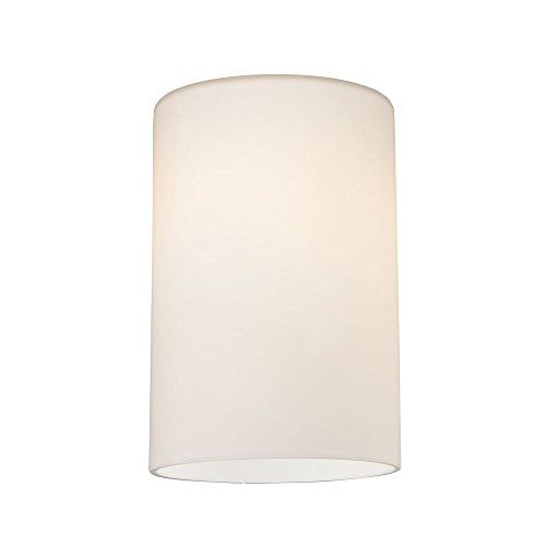 Satin White Cylinder Glass Shade - Lipless with 1-5/8-Inch Fitter