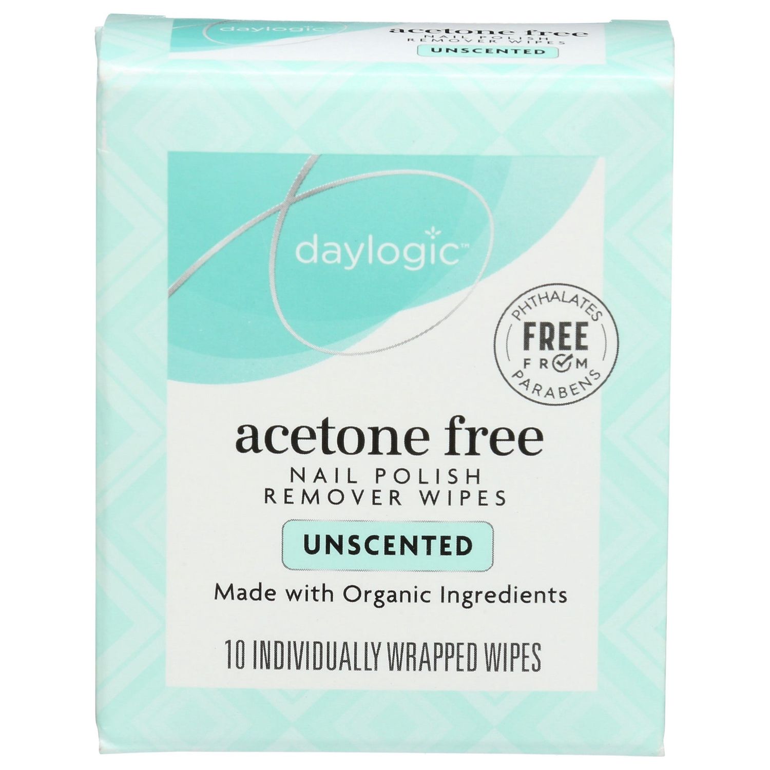 Daylogic Pure Remover Wipes Unscented - 10 Ct - Retail $8.79