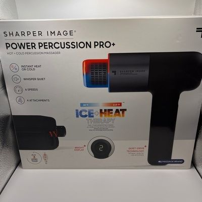 NIOB Sharper Image Power Percussion Pro+ Hot + Cold Percussion Massager Gun - Retail - $109.99
