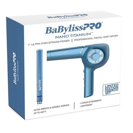 BaBylissPRO Ultra Thin Flat Iron and Dryer Gift Set - Retail $89.99