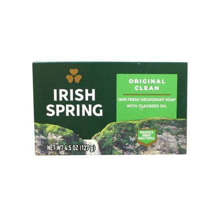 IRISH SPRING BAR SOAP 4.50z.-Retail-$ 1.99
