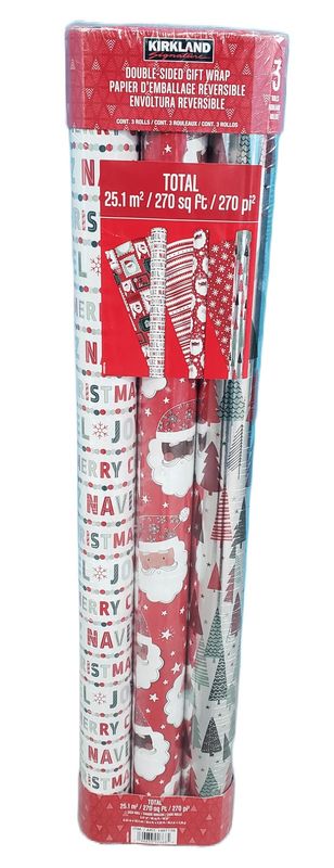 Kirkland Signature Double Sided Gift Wrap, Choose Style *new - Retail $14.99