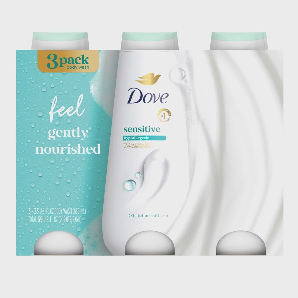 Dove Sensitive Body Wash, 23 fl oz, 3-pack - Retail - $12.99
