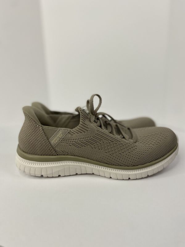 Skechers Taupe Swift Fit Hands Free Slip-in Women's Shoes 179181/TPE - Retail $36.99
