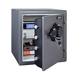 SentrySafe Steel Fire/Waterproof Safe with Keypad W/Key, 1.23 Cu. Ft. - Retail $269.99