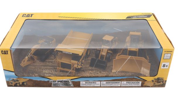 1:64 CAT Diecast Scale Model 4 Pack, Assorted Colors - Retail $29.99