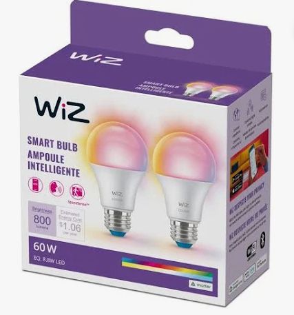 Wiz A19 Smart Bulb 603639 - Retail $19.99