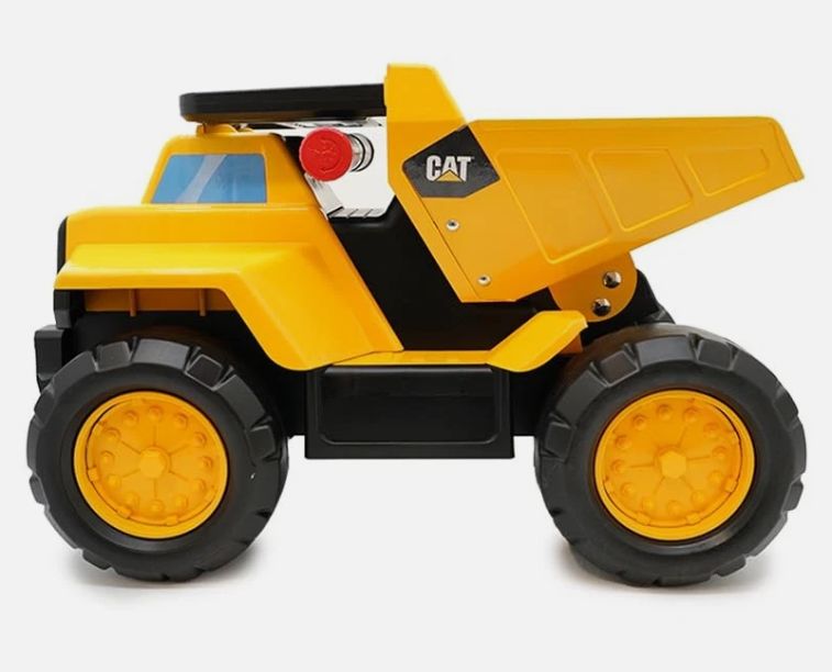 Construction Toys, Play and Ride Steel Dump Truck, 2-in-1 Foot-to-Floor - Retail $39.99