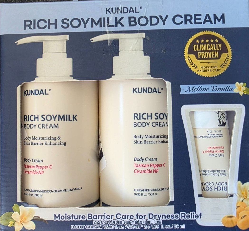 Kundal Rich Soymilk Body Creme 3 pk - Retail $24.99