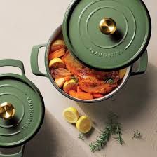 Tramontina 4-quart &amp; 6-quart Enameled Cast Iron Round Dutch Oven, 2-pack (Green) - Retail $69.99