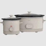 Bella 6-quart Programmable Slow Cooker with Additional 2-quart Slow Cooker Set - Retail $49.99