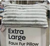 XL Fur Pillow, Retail $31.99