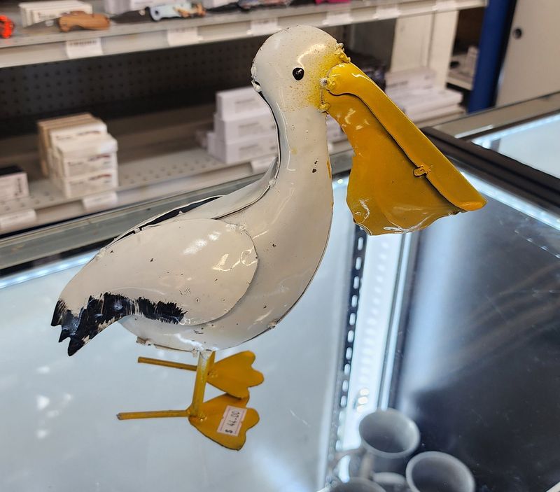 Rustic Metal Pelican