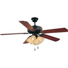 52 in. 4-Light Antique Bronze Ceiling Fan with Light and Reversible Rosewood/Walnut Blades and Sepia Glass Shades - RETAIL - $162.00