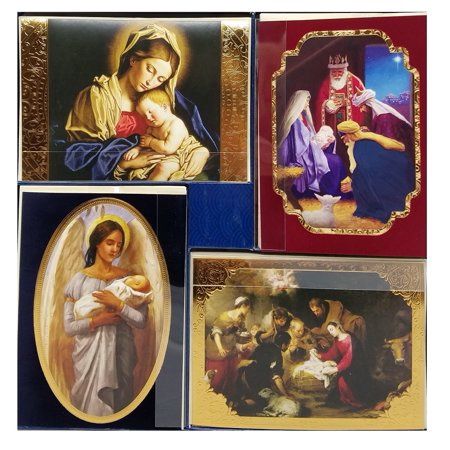 40-Count Religious Christmas Holiday Cards with Envelopes